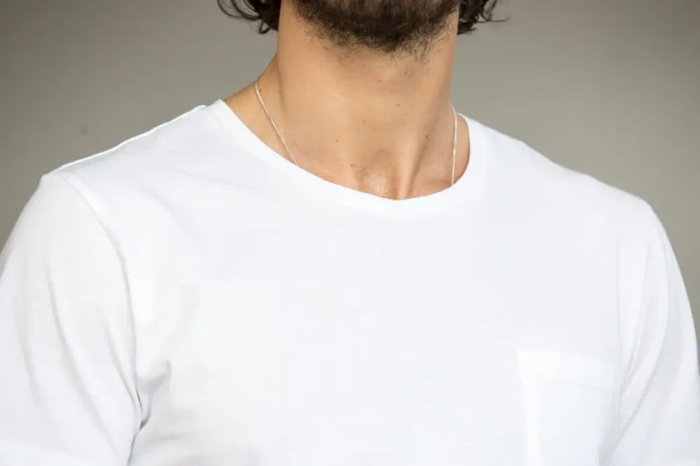 Drapeau Noir Tee-shirt Pocket Blanc White Clearance