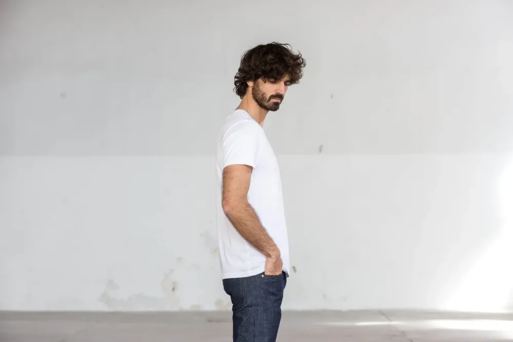 Drapeau Noir Tee-shirt Pocket Blanc White Clearance