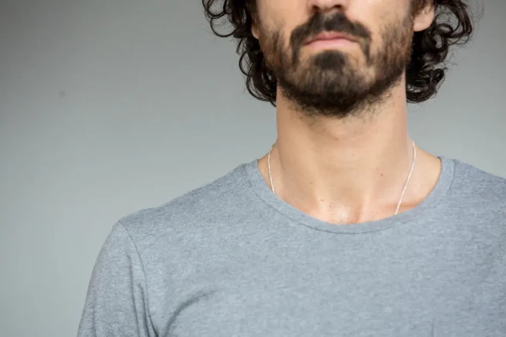 Drapeau Noir Tee-shirt Pocket Gris Grey Fashion