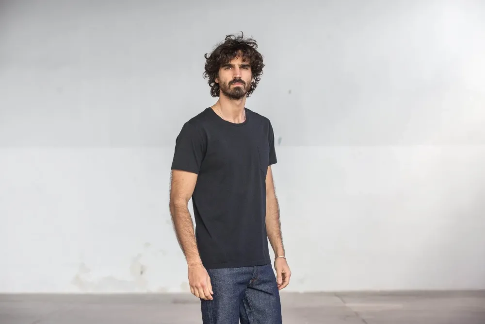 Drapeau Noir Tee-shirt Pocket Noir Black Sale