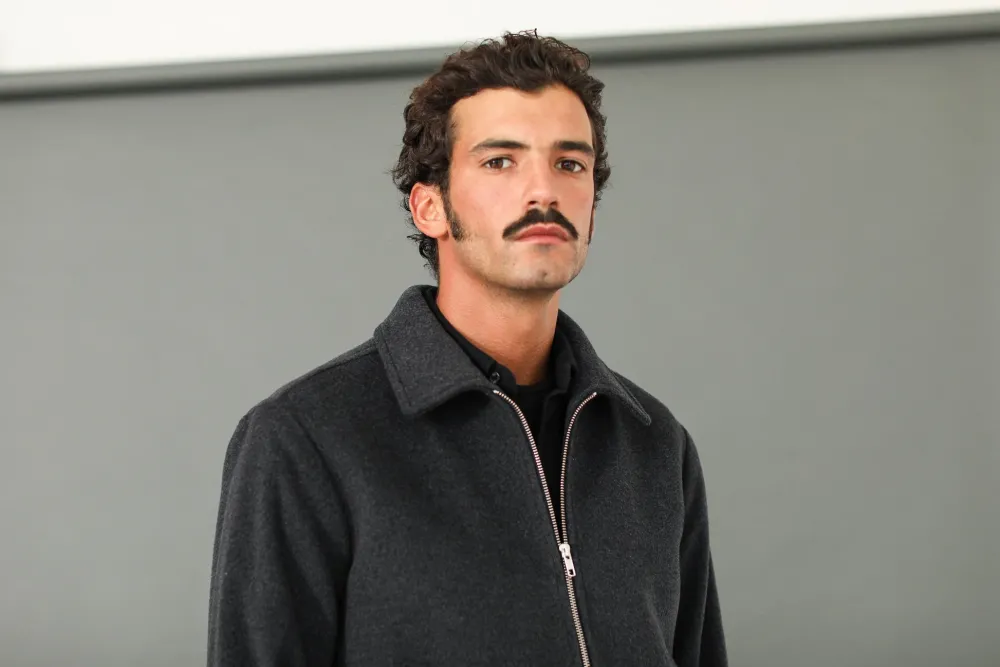 Drapeau Noir Veste Laine & Cachemire e Gris Outlet