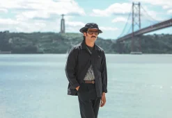 Drapeau Noir Veste Worker Canvas Japonais Navy - New Fit Discount